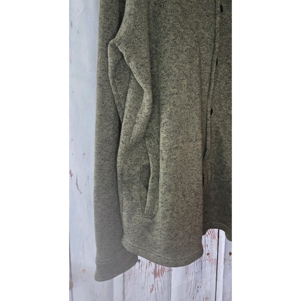 Levi's Men's XL Extra Large Green Knit Snap- Button Academia Jacket Pockets Warm - Picture 5 of 5